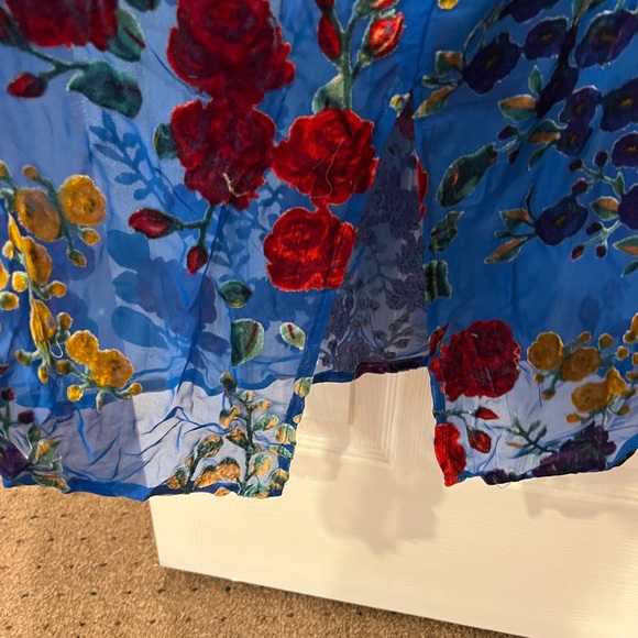 Blue Sleeveless Maxi Dress - Picture 8 of 11